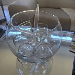 Punch Bowl With Glasses