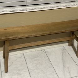 Farmhouse Oak Wood Bench 