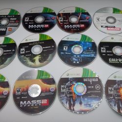 Xbox 360 Disc Only Lot Of 12 G - For Sale or Trading For 6" & 7" Action Figures