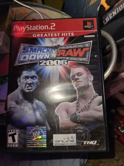 WWE SMACKDOWN VS RAW 2006 PS2 Playstation 2 Game