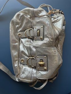 Gold Metallic Crossbody Handbag