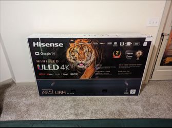 Hisense 65" U8H Mini-LED 4K TV — $800 (Retails $1,099) — New Sealed