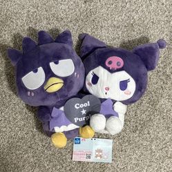 Sanrio Badtz Maru and Kuromi Japanese Exclusive plush