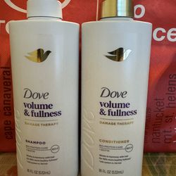 Dove volume & fullness shampoo and conditioner
