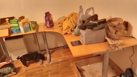 Two Piece Of Desk For Computer Or Whatever You Want To Use It For Asking 50 Bucks Good Shape