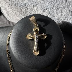14kt Jesus Cross Pendant