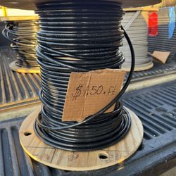 Southwire SIMpull 2-AWG Black Stranded  Cooper THHN  Wire (By The Foot)