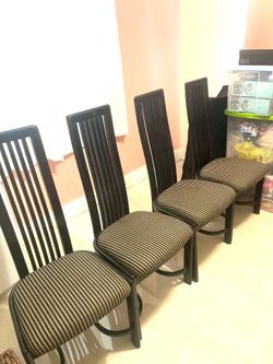Dinning Chairs (stripes)