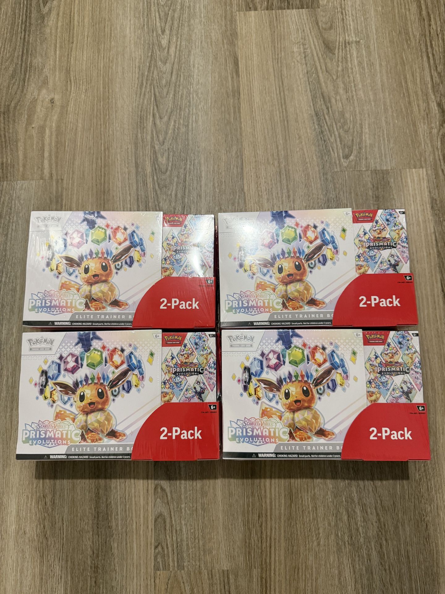 Pokemon Prismatic Evolutions Elite Trainer Box + Booster Bundle, 2-pack