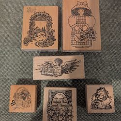 Wooden, Rubber Craft Stemps 