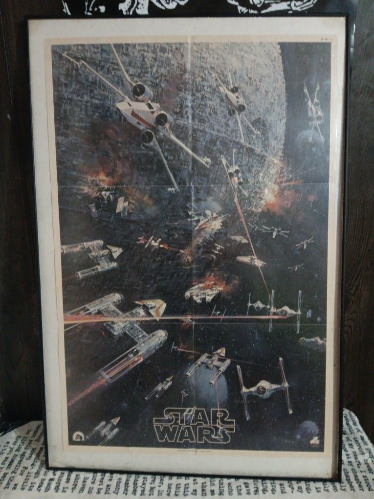 Original vintage 1977 Star wars movie poster