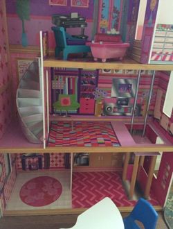 Wood doll house