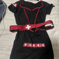 Mini Dress Nurse Halloween Costume