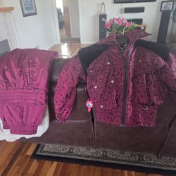 Ski parka & pant Nils, Goose down. Gorgeous color & cond. Pant size 12, parka size 6...S.hill