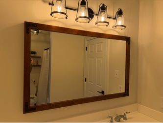 Bathroom farmhouse style vanity mirrors (two for sale)