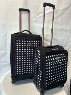 2 pc expandable spinner wheel luggage