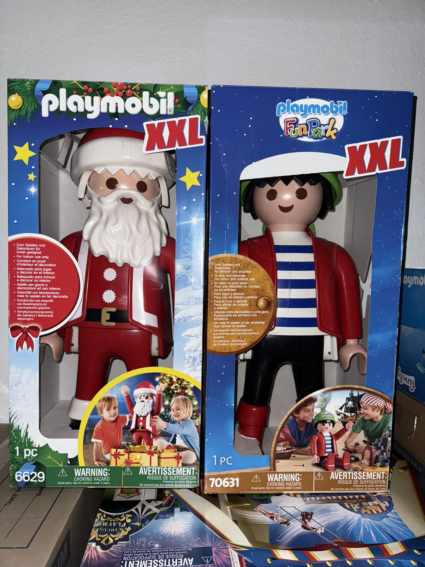 Playmobil XXL lot Of Two Pirate & Santa Clause