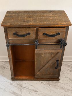 Modern Rustic Farmhouse Storage Cabinet – Excellent Condition