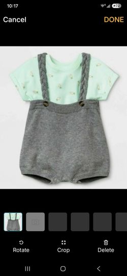 Cat & Jack (Bulk Dozens)Baby 2-Piece Bodysuit and Suspender Shorts Set