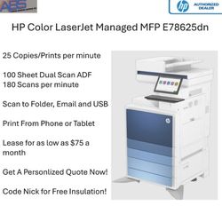 HP Color LaserJet Managed MFP E78625dn