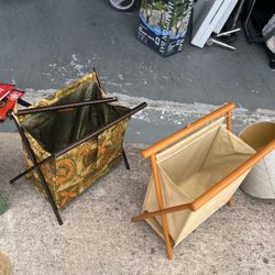 Vantage knitting basket say about 100 years old