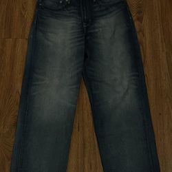 Navy denim loose H&M jeans 