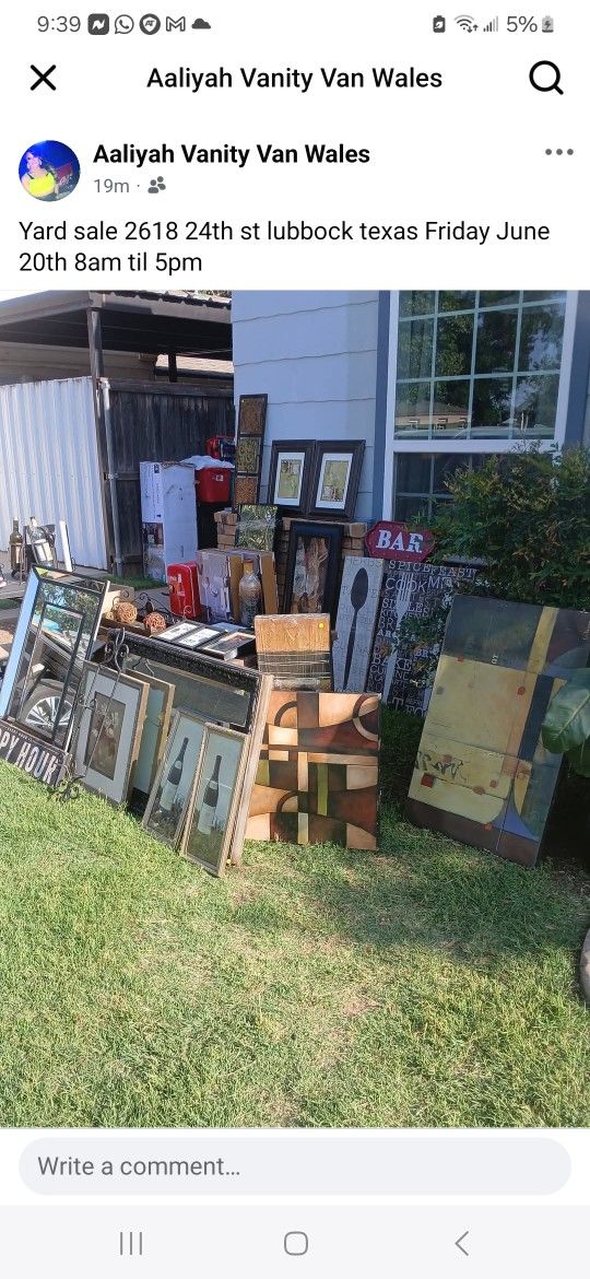 Yard Sale Today June 20th