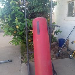Sparring.punching Bag...and.....tower...for Dipps....alfor....100 Bucks