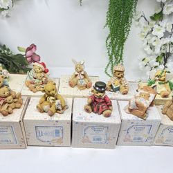 C9 Lot of 10 Cherished Teddies Figurines – With Original Boxes – Excellent Condition