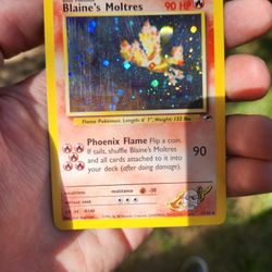 Blaine's Moltres Shiny Old Holo