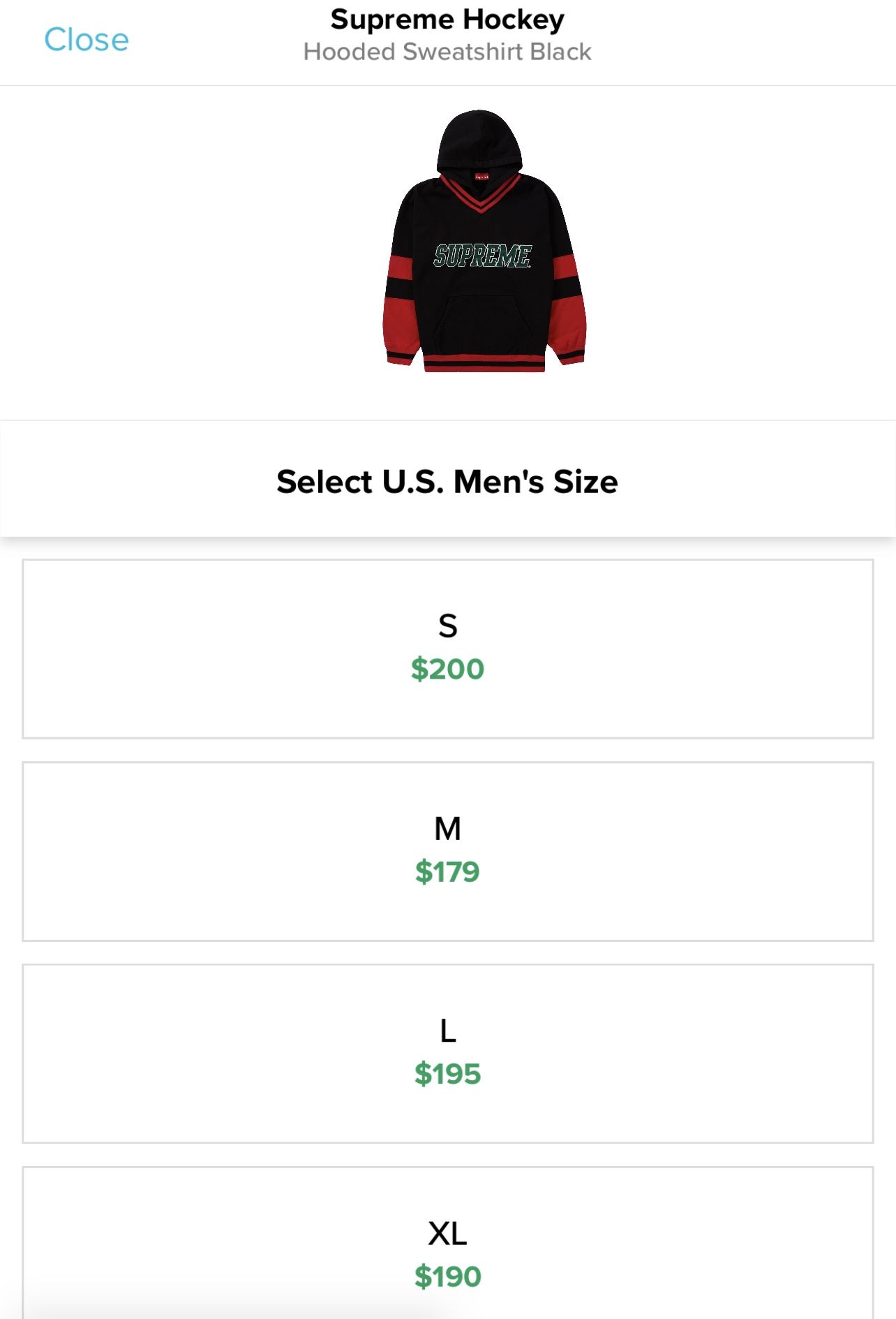 Supreme Hockey Jersey With Hoodie Size Xl