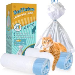 20 Count Cat Litter Liners