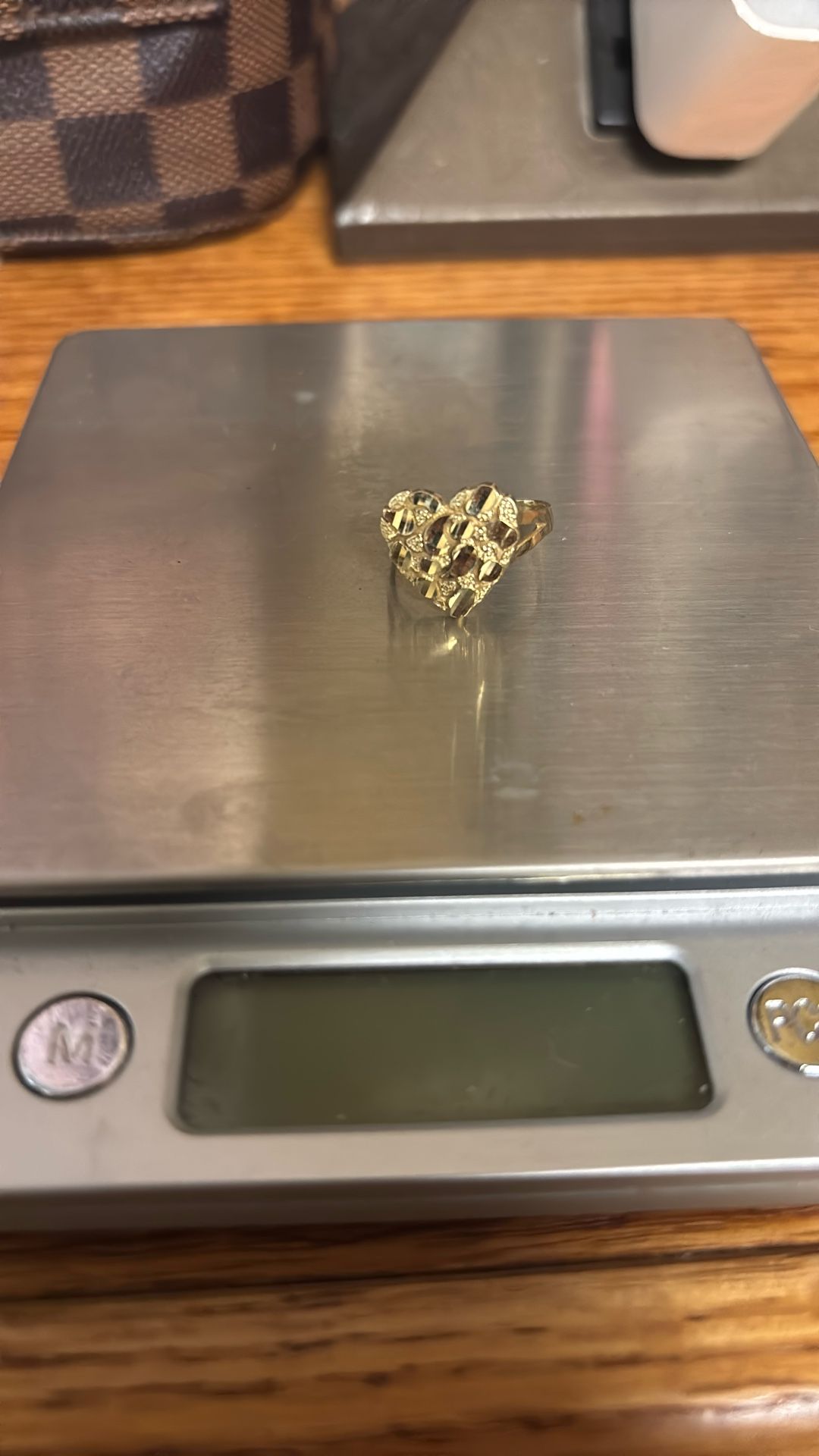 14k Heart Nugget Ring