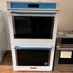 New 30” White KitchenAid Double Oven Electric 