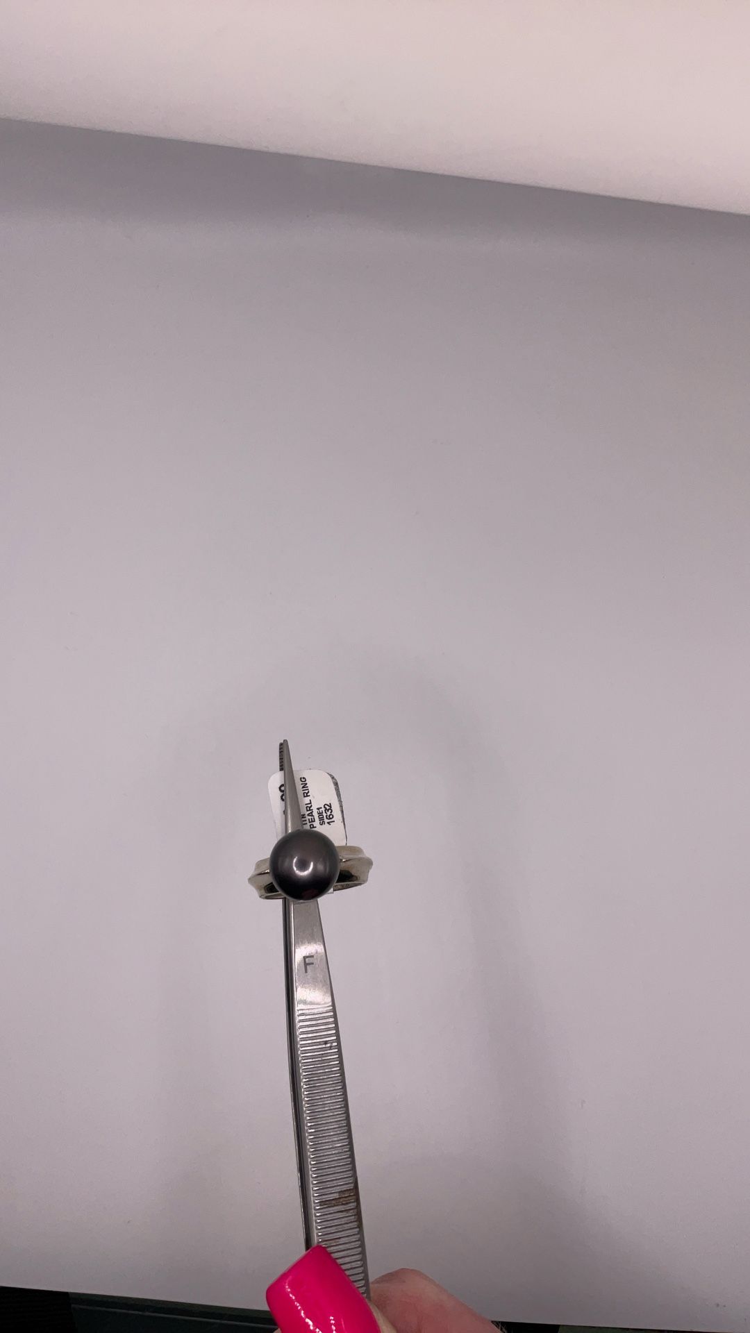 14kwg Black Pearl Ring
