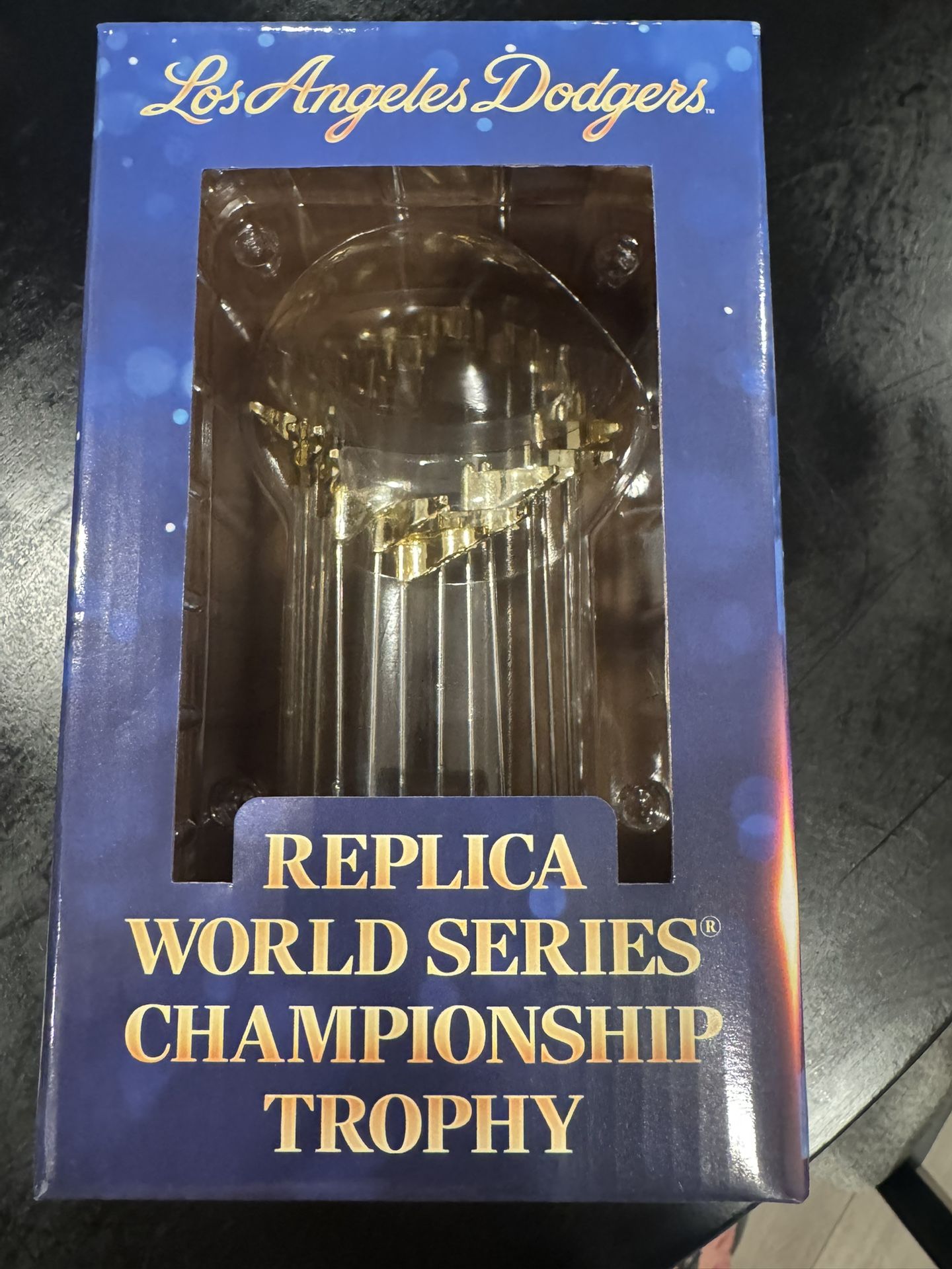 Replica Dodger World Series trophy