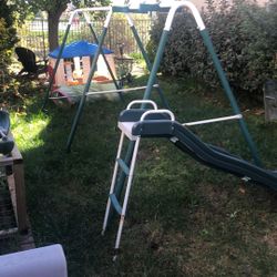 Swing set- Free- With Slide-No Swings
