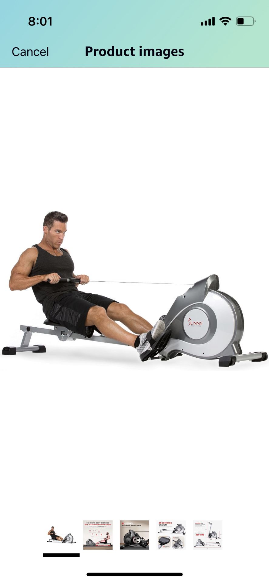 Sunny Health & Fitness Magnetic Rowing machine 