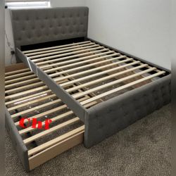 Full or twin trundle bed frame
