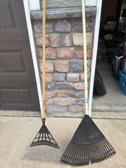 Pair of Anvil Garden Rakes (Metal & Poly) - Only $10 for both!