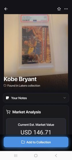 Kobe Bryant card