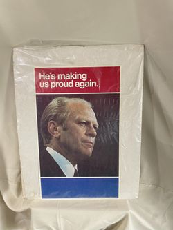 *RARE* Original 1976 Presidential Campaign Poster Gerald Ford