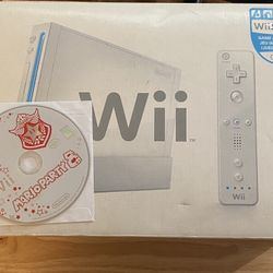 Nintendo Wii Console Cib With Mario Party 8