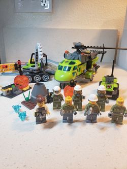 LEGO CITY VOLCANO EXPLORER’S HELICOPTER # 60123 y l06370