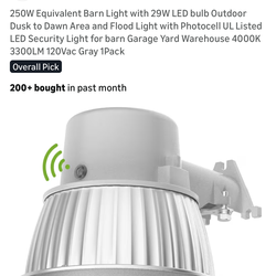 Tierone led area light