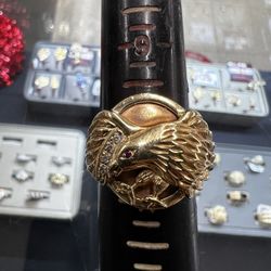 14k Eagle Ring