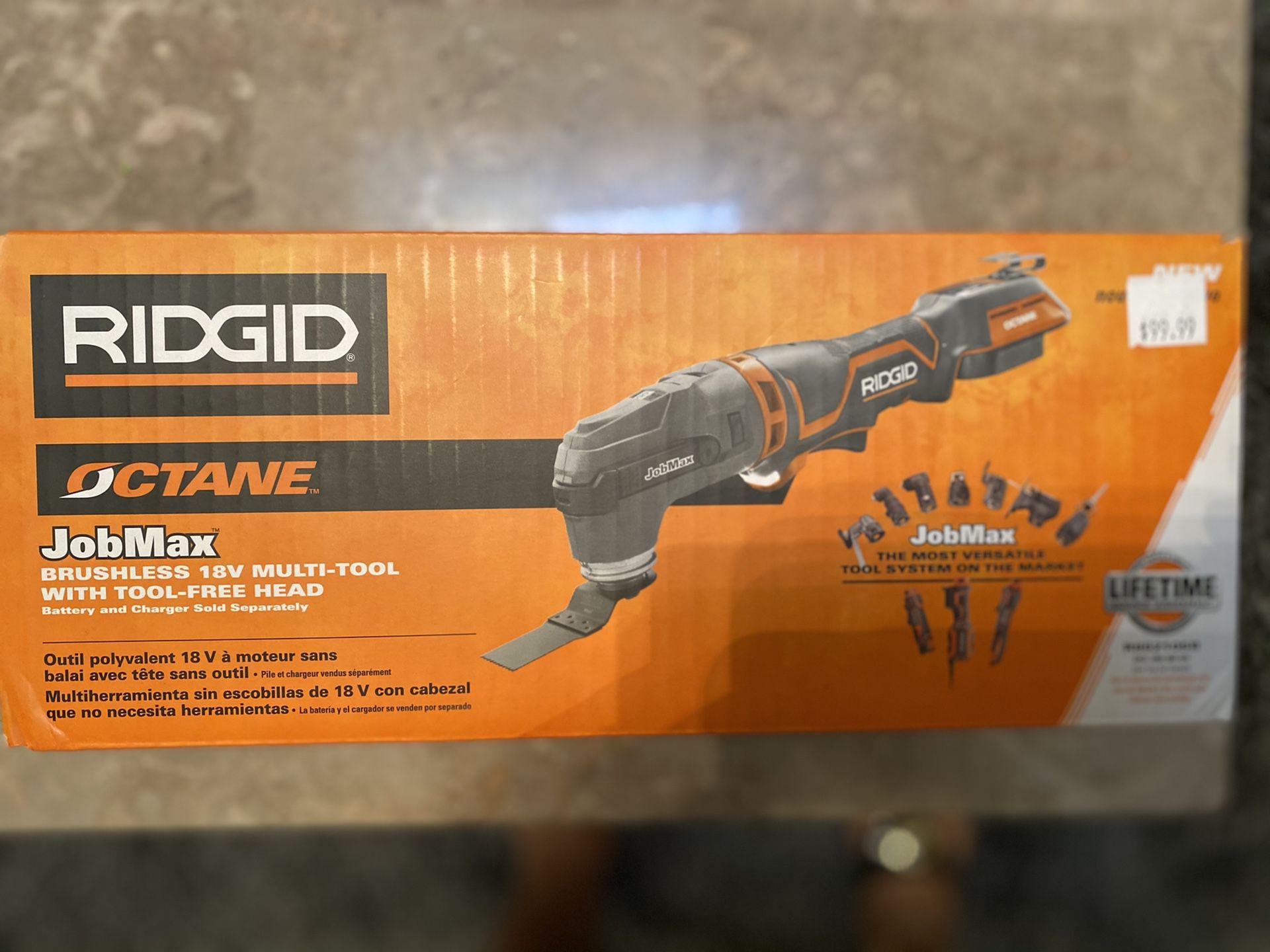 RIDGID 18 Volt OCTANE Cordless Brushless JobMax Multi Tool with