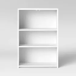 White 3-Shelf Bookcase