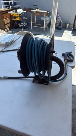 Hose Reels 5/16'' Pressure Washer Hose Reel PVC 15 Meter Plastic Garden Hose Reel