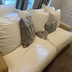 Z Gallery Couch- White, Perfect Condition 